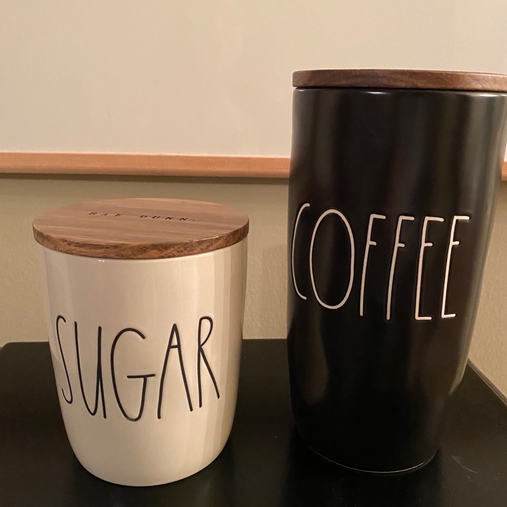 Rae Dunn coffee & sugar cellars